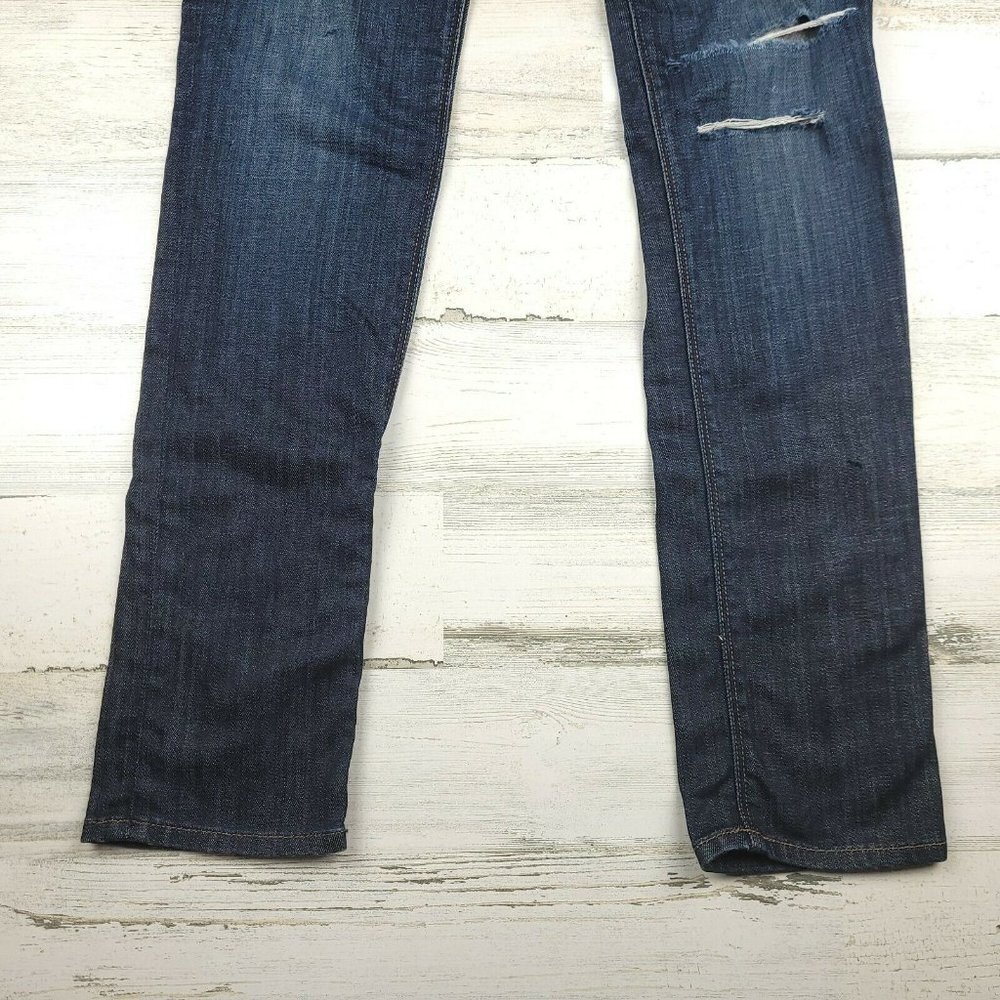 Hudson Colette Mid Rise Ankle Skinny Jeans Women’s Size 26 Distressed Stretch - Picture 4 of 12